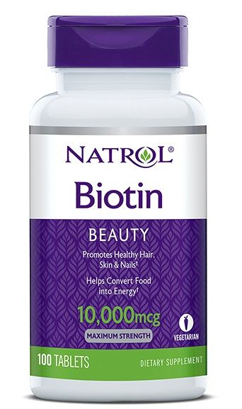 Viên Uống Mọc Tóc Natrol Biotin 10000 Mcg Của Mỹ 100 Viên