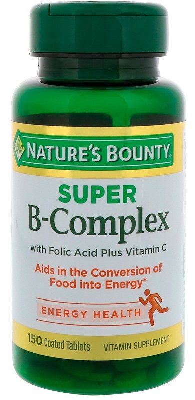 Viên B-Complex Nature’s Bounty With Folic Acid + Vit C
