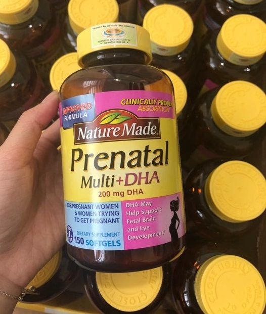 Nature Made Prenatal Multi +DHA Vitamin Tổng Hợp Cho Bà Bầu