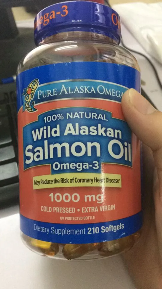 Viên Dầu Cá Hồi Pure Alaska Omega Wild Alaskan Salmon Oil 1000mg