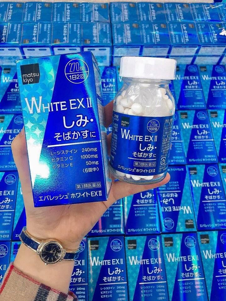 Viên Uống Làm Trắng Da Trị Nám White Ex Nhật Bản