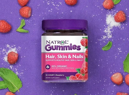 Kẹo Dẻo Natrol Gummies Hair Skin Nails Đẹp Da Móng Tóc