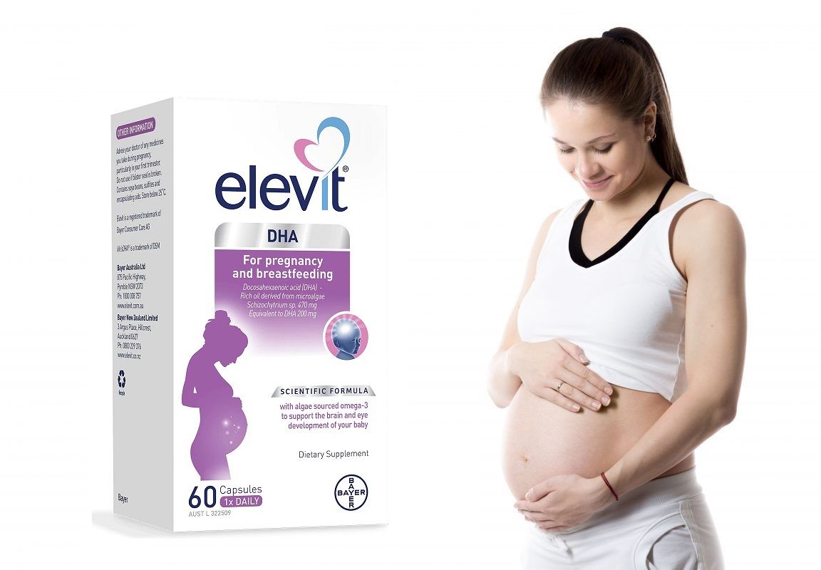 Viên Uống Elevit DHA For Pregnancy & Breastfeeding Cho Bà Bầu