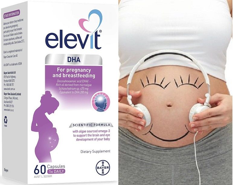 Viên Uống Elevit DHA For Pregnancy & Breastfeeding Cho Bà Bầu
