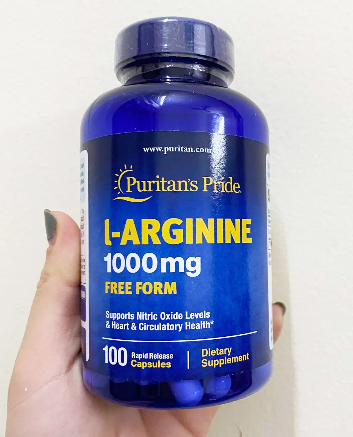 Viên Uống Puritan's Pride L-Arginine 1000mg Của Mỹ