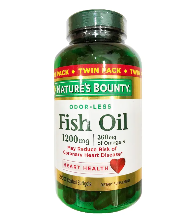 Dầu Cá Không Mùi Nature's Bounty Fish Oil 1200mg Omega 3