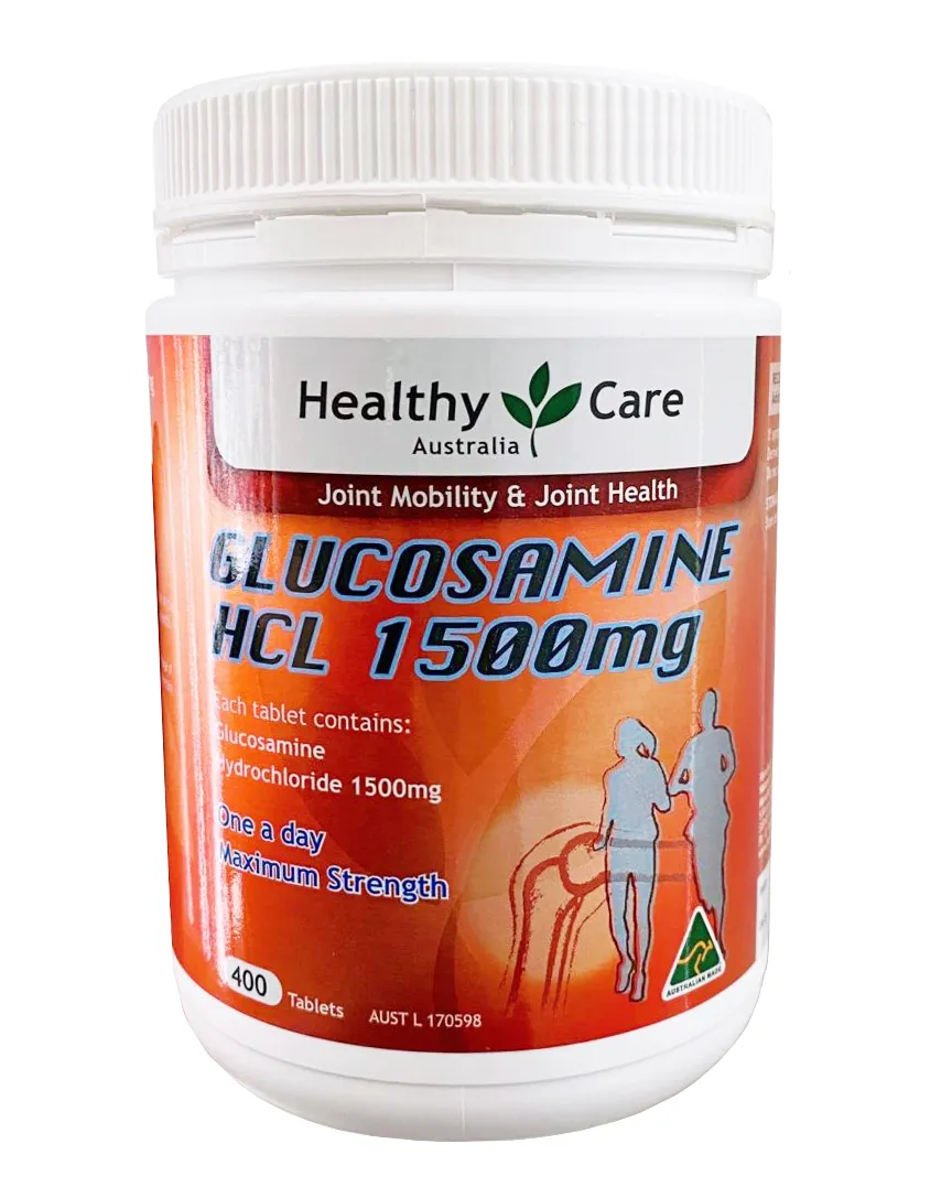 Viên Uống Glucosamine HCL 1500mg Healthy Care Của Úc