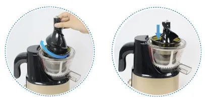 Sử dụng m&aacute;y &eacute;p tr&aacute;i c&acirc;y tốc độ chậm Iruka I-52 Nhật Bản