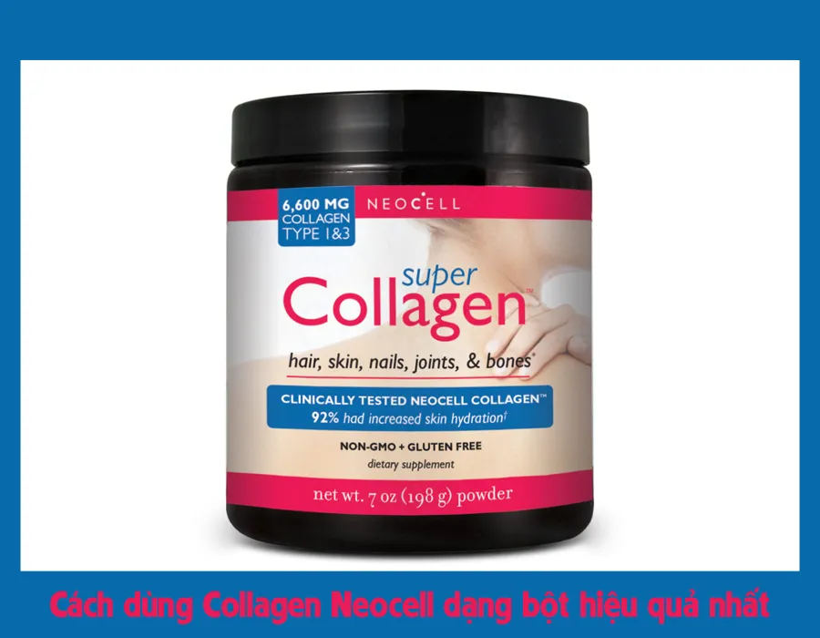 Hướng dẫn sử dụng Collagen Neocell dạng bột