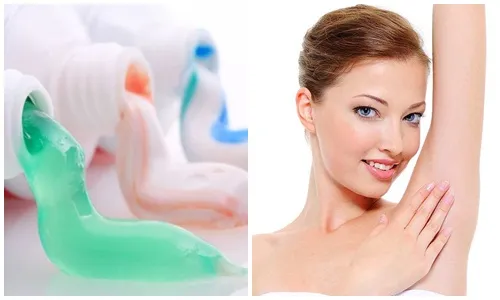 C&aacute;ch trị th&acirc;m n&aacute;ch tại nh&agrave; bằng kem đ&aacute;nh răng