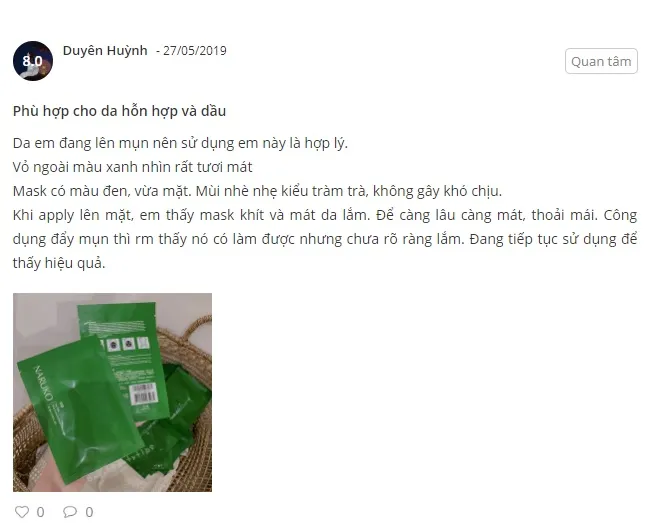 Review mặt nạ Naruko tràm trà có tốt không? Cách sử dụng?