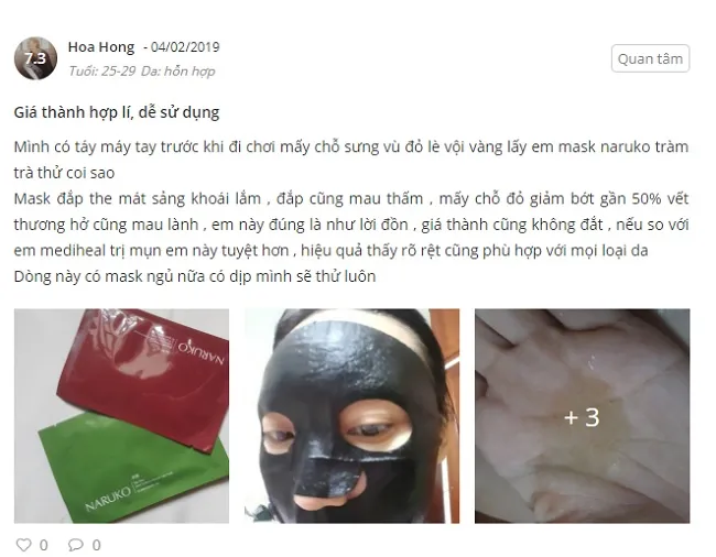 Review mặt nạ Naruko tràm trà có tốt không? Cách sử dụng?