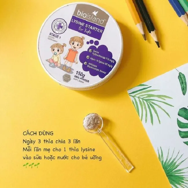 C&aacute;ch sử dụng Bio Island Lysine