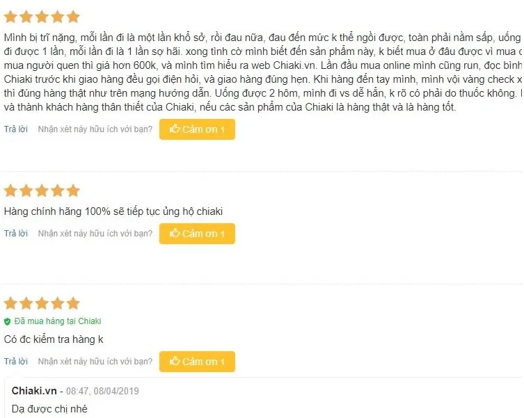 Đ&aacute;nh gi&aacute; từ người d&ugrave;ng về tảo xoắn Nhật Bản