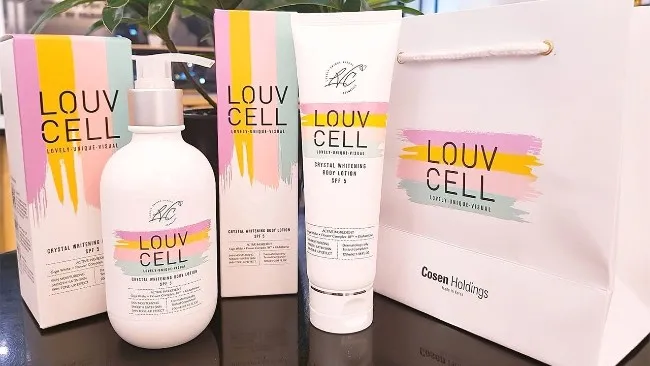 Thiết kế kem dưỡng thể trắng da Body Louv Cell đẹp mắt