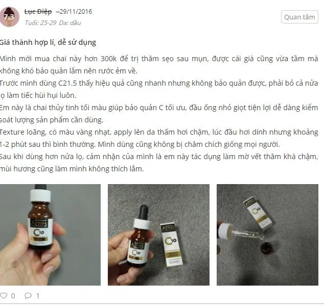 10 câu hỏi vì sao về Acness C10 mà nàng nào cũng cần được giải đáp 