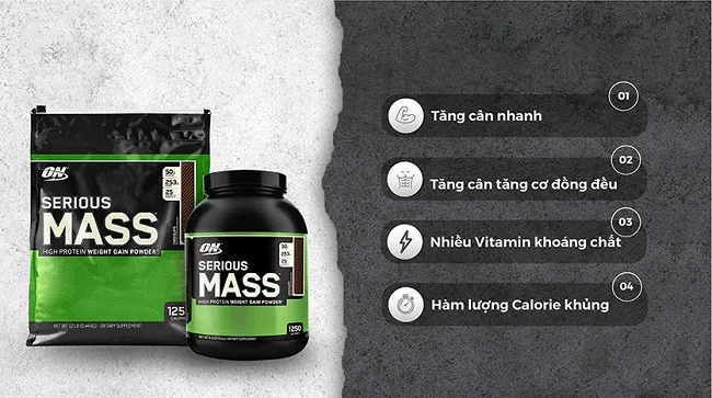đ&aacute;nh gi&aacute; sữa Serious Mass
