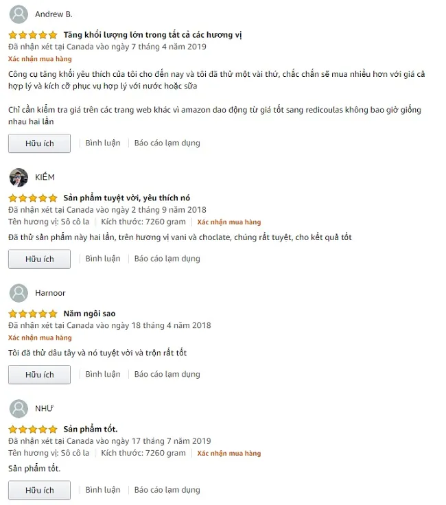 Phản hồi từ ph&iacute;a kh&aacute;ch h&agrave;ng sử dụng Nutrabolics Mass Fusion (1)