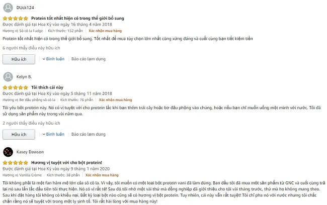 Phản hồi từ ph&iacute;a kh&aacute;ch h&agrave;ng sử dụng Rule 1 r1 protein (1)