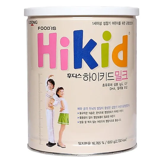 Uống sữa Hikid Hàn Quốc từ 1 tuổi để con cao lớn, khỏe mạnh !
