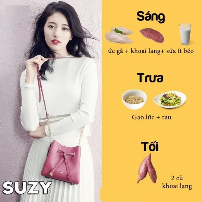 thực đơn giảm c&acirc;n với khoai l&agrave;ng của Suzy