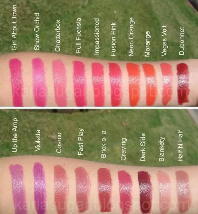 Bảng m&agrave;u son MAC Amplified Cr&egrave;me
