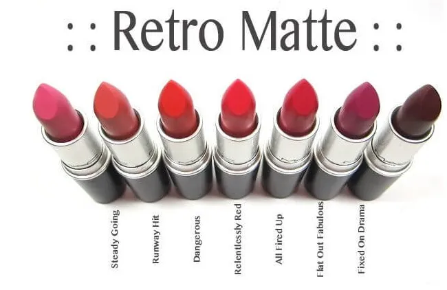 Bảng m&agrave;u son MAC Retro Matte