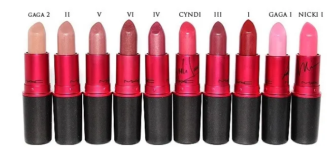 Bảng m&agrave;u son MAC Viva Glam Lipstick