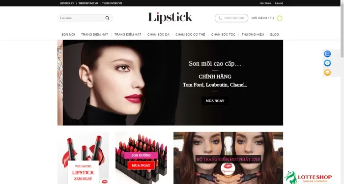 Lipstick - Cửa h&agrave;ng mỹ phẩm b&aacute;n son ch&iacute;nh h&atilde;ng