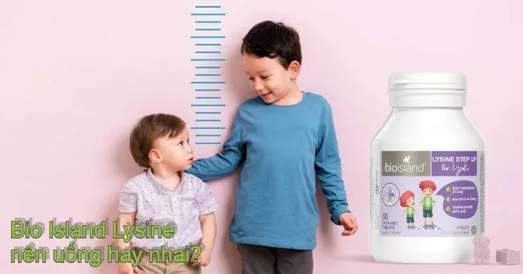 Bio Island Lysine n&ecirc;n nhai hay pha với nước?