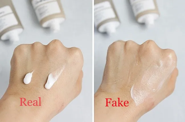 C&aacute;ch ph&acirc;n biệt The Ordinary thật giả- ph&acirc;n biệt qua kết cấu sản phẩm
