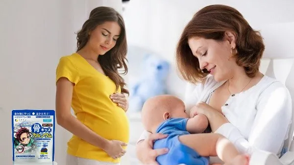 Canxi c&aacute; tuyết Nhật Bản sử dụng 9 th&aacute;ng mang thai v&agrave; 3 th&aacute;ng sau sau sinh