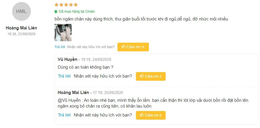 Review m&aacute;y ng&acirc;m ch&acirc;n massage