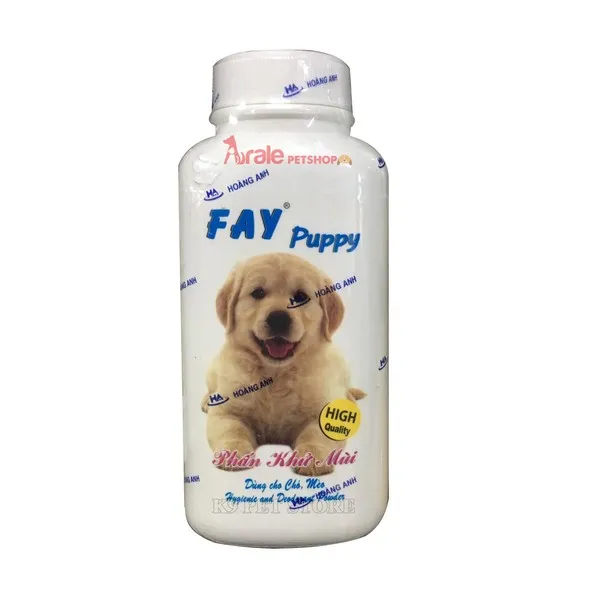 Phấn tắm kh&ocirc; Fay Puppy - sữa tắm cho ch&oacute; được y&ecirc;u th&iacute;ch
