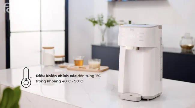 M&aacute;y h&acirc;m nước pha sữa kết hợp đun nước Fatzbaby FB3817TN