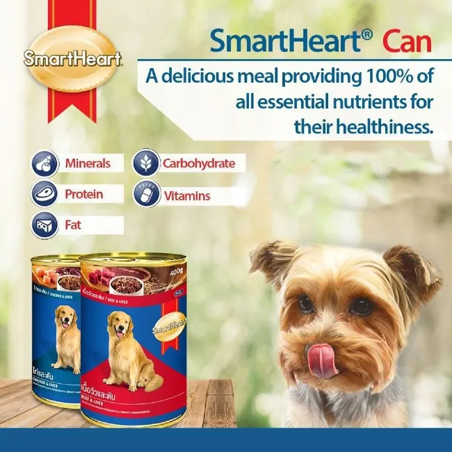 Đồ ăn cho ch&oacute; Poodle d&ograve;ng Pate Smartheart