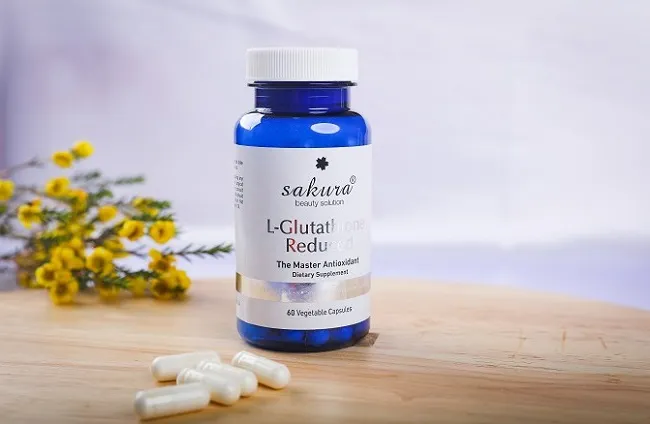 Vi&ecirc;n uống trắng da Sakura L-Glutathione Reduced