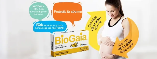 ưu điểm của men vi sinh Biogaia d&agrave;nh cho b&agrave; bầu