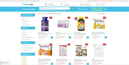 VITAMIN TỔNG HỢP CHO B&Agrave; BẦU
