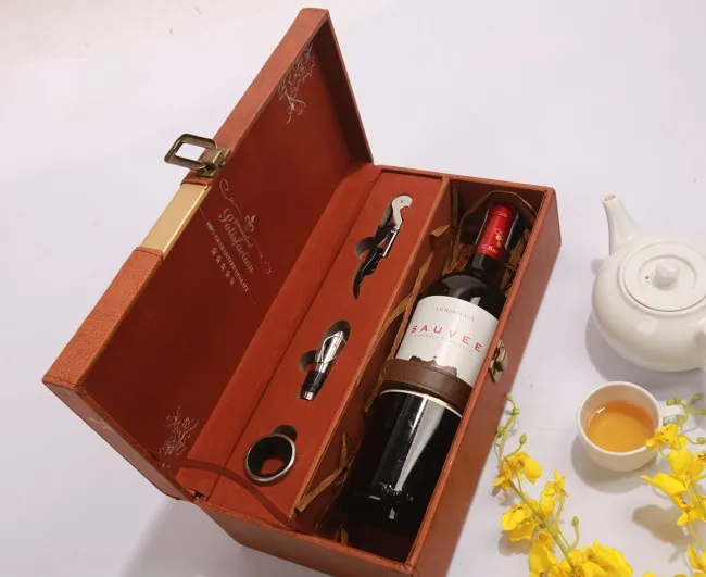 Hộp qu&agrave; rượu vang Ph&aacute;p Sauvee Cabernet Sauvignon