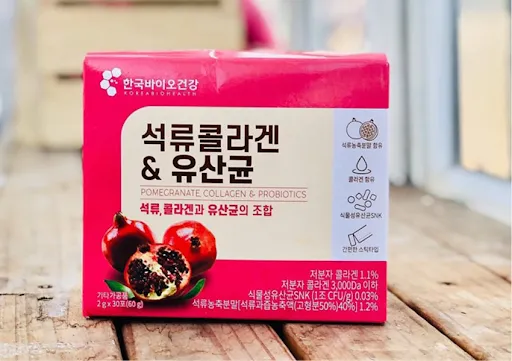Collagen Dạng Bột Lựu Đỏ Bio Cell H&agrave;n Quốc L&agrave;m Đẹp Da