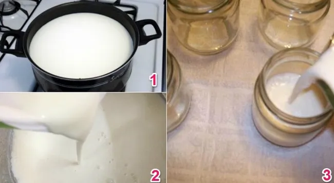 C&aacute;ch l&agrave;m sữa chua kh&ocirc;ng cần m&aacute;y - Bước 2