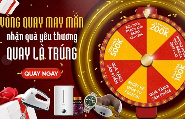 Chương tr&igrave;nh &ldquo;V&ograve;ng quay may mắn&rdquo; tại Chiaki