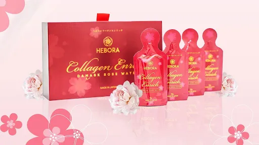 Collagen Hebora Enrich Damask Rose Water, Dạng Nước 500ml