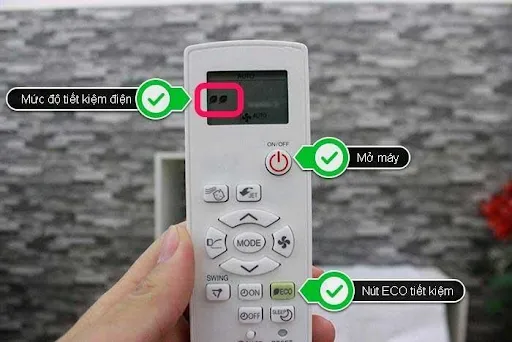 Chế độ vận h&agrave;nh tiết kiệm điện (ECO MODE)