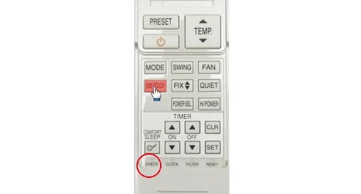 C&aacute;ch kiểm tra m&atilde; lỗi tr&ecirc;n remote điều khiển m&aacute;y lạnh Toshiba