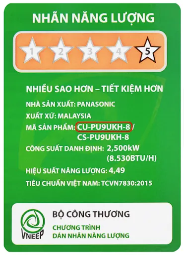 C&aacute;ch x&aacute;c định t&ecirc;n v&agrave; m&atilde; m&aacute;y lạnh Panasonic