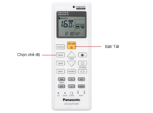 Hướng dẫn sử dụng c&aacute;c t&iacute;nh năng tr&ecirc;n điều khiển điều h&ograve;a Panasonic