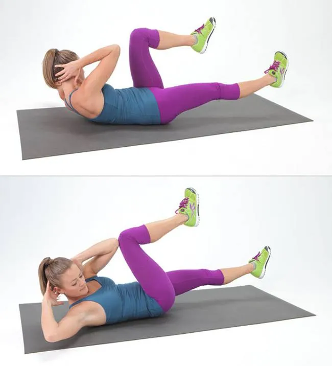 B&agrave;i tập Bicycle Exercise gi&uacute;p giảm mỡ bụng trong v&ograve;ng 1 tuần