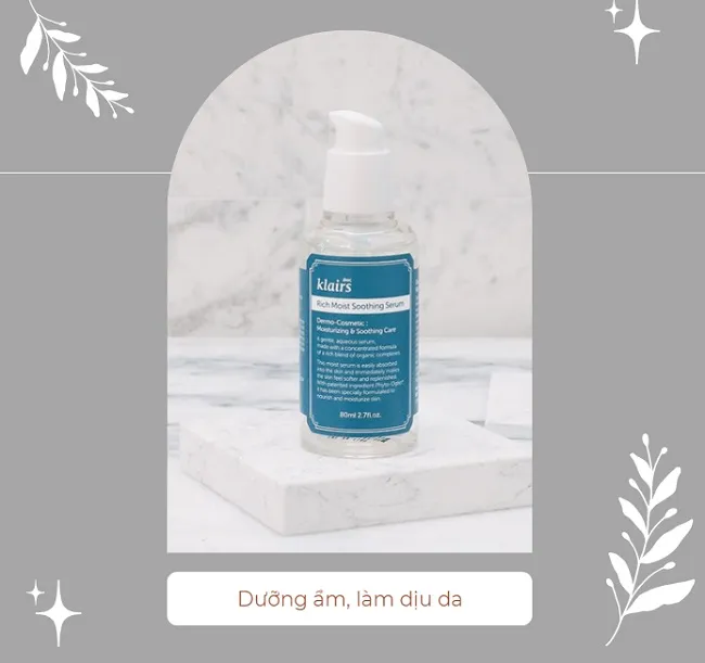 ưu điểm của serum Klairs Rich Moist Soothing